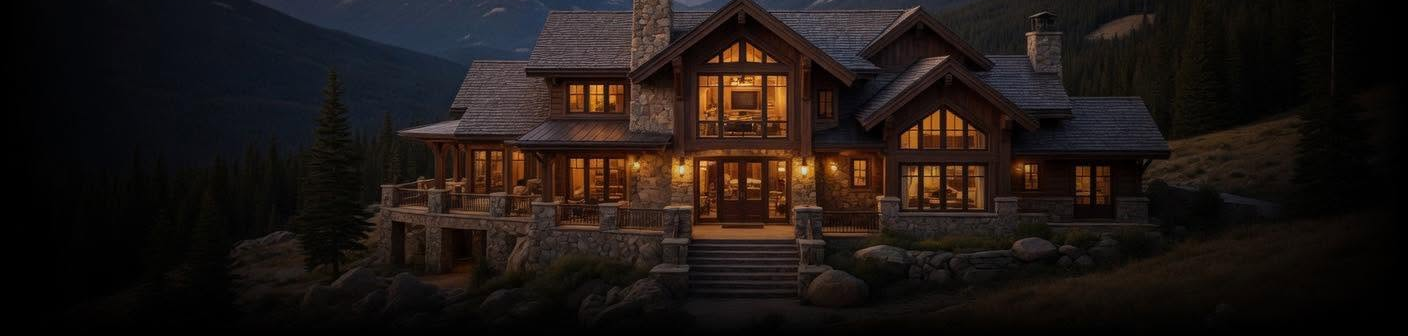 Custom mountain home by Murray Restorations LTD
